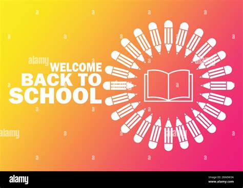 Welcome Back To School Education Concept Template For Background