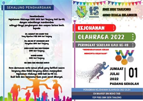 BUKU PROGRAM KEJOHANAN OLAHRAGA SUKAN KALI KE 482022