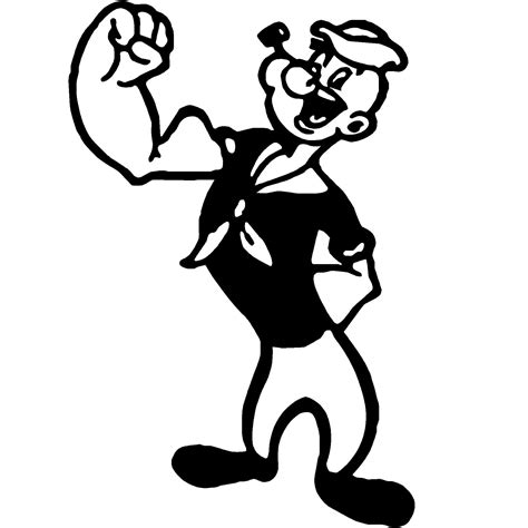 Popeye Sticker - Pro Sport Stickers