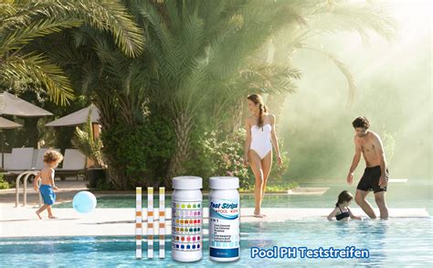 Lot De Bandelettes De Test Pour Piscine Ph En Pour Piscine