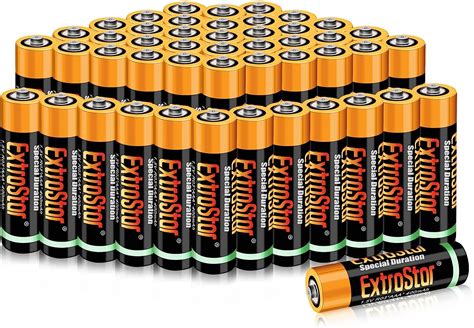 EXTRASTAR Pile Zinc Carbon AAA 1 5 Volts 400 MAh No7 Batteries