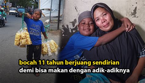 Diterlantarkan Ayah Ibu Bocah Ini Jadi Penjual Kerupuk Demi Bertahan