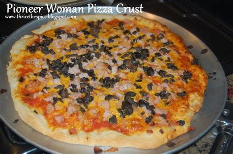 ThriceTheSpice: 'Pioneer Woman' Pizza Crust