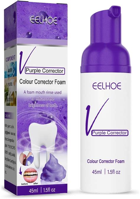 Eelhoe V Colour Toothpaste Foam Purple Toothpaste Whitening Serum