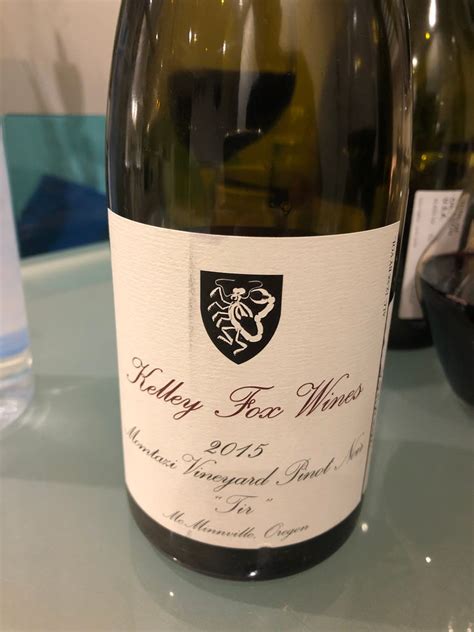 2015 Kelley Fox Wines Pinot Noir Momtazi Vineyard Tir USA Oregon