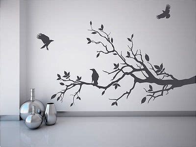 Large Tree Branch Wall Decal Deco Art Sticker Mural With Birds Artofit