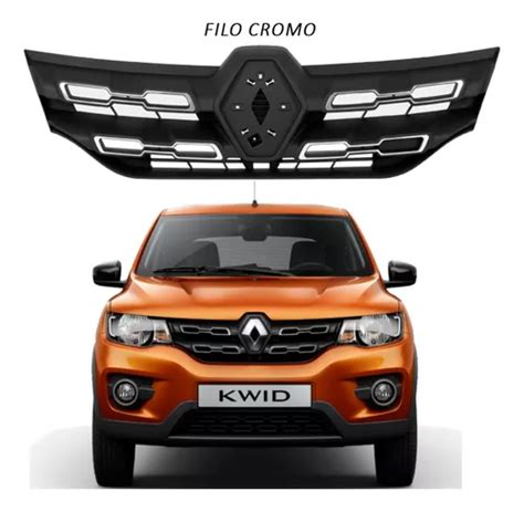 Parrilla Renault Kwid F Cromo Negro