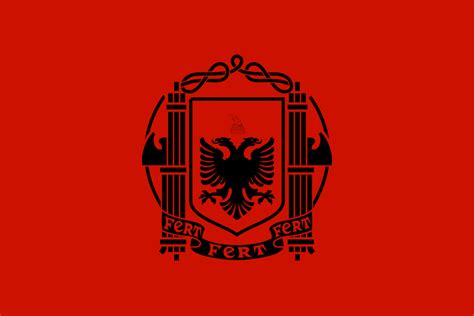 The Awesome Flag Of The Albanian Fascist Party 1939 1943 Vexillology