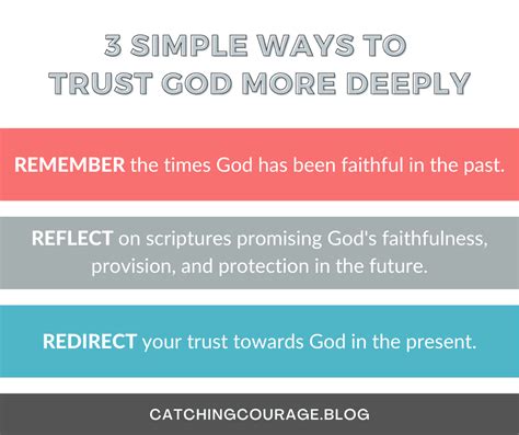 3 Simple Ways To Trust God More Deeply Catching Courage