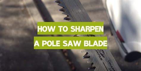 How To Sharpen A Pole Saw Blade [guide And Tips] Polesawguide