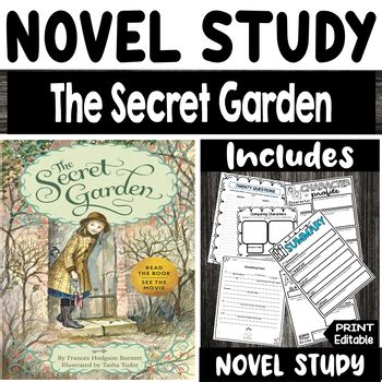 The Secret Garden By Frances Hodgson Burnett Novel Study By Dors Learning