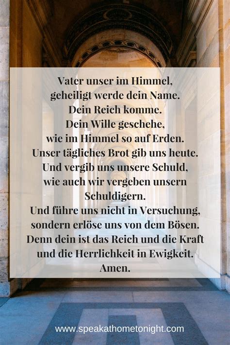 Our Father In German Lords Prayer Learn German German Language