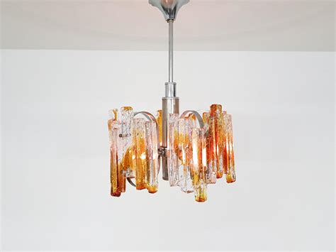 Italienische Murano Glas Deckenlampe von Carlo Nason für AV Mazzega