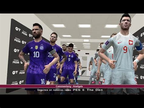 Argentina Vs Polonia Mundial Qatar Pes The Den Patch Youtube