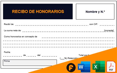 Recibo Por Honorarios En Excel Image To U