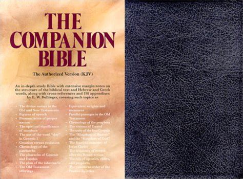 Companion Bible KJV Von Bullinger E W New Hardcover 1995