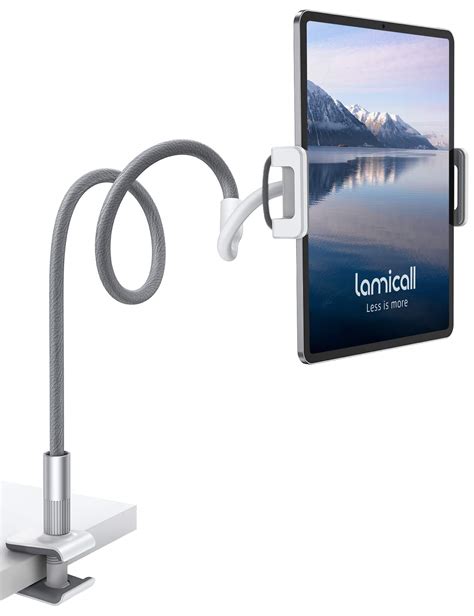 Lamicall Gooseneck Tablet Holder Universal Tablet Stand 360 Flexible