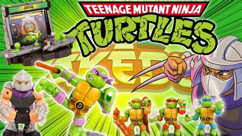 AKEDO TORTUES NINJA Nouvelle Arène et combattants en Action Cowabunga