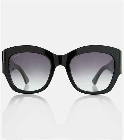 Signature C De Cartier Sunglasses In Black Cartier Eyewear Collection