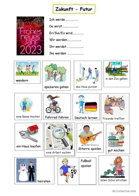 101 Zukunft Deutsch DAF Arbeitsblätter pdf doc