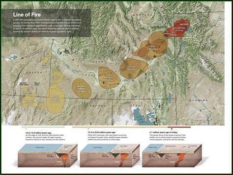 Yellowstone Volcano Map Of Destruction - London Top Attractions Map