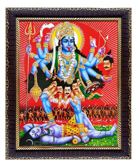 Buy KHANNA maa Kali/Goddess Kali/mahakali maa Standing on Shiva/Shiv ji ...