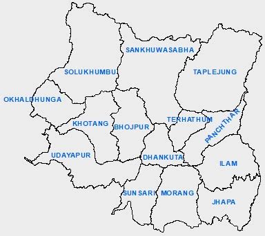 Map Of Province No 1 Of Nepal - Callie Veronike