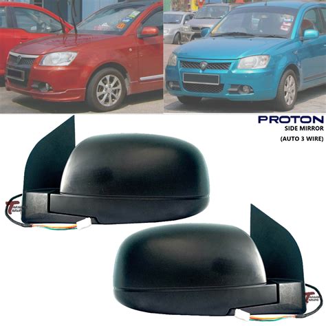 Proton Saga BLM SE 2008 3 Pin Auto Door Side Mirror Cermin Sisi Tepi