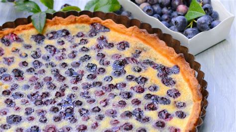 Tarte aux myrtilles et amandes rapide découvrez les recettes de