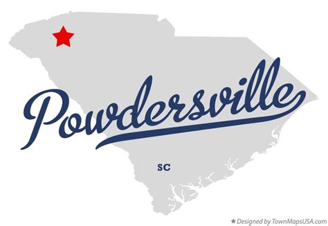 Map of Powdersville, SC, South Carolina