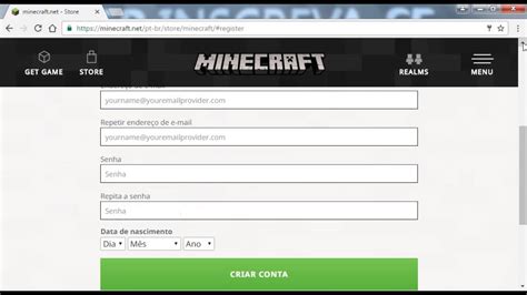 Tutorial Como Fazer Uma Conta No Minecraft Youtube