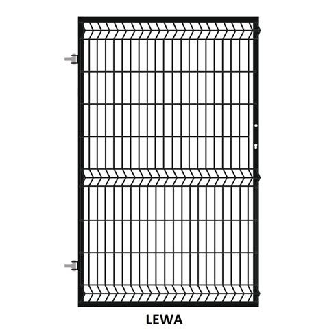 Furtka Ogrodzeniowa Panelowa D Czarna Ral Wys M Lewa