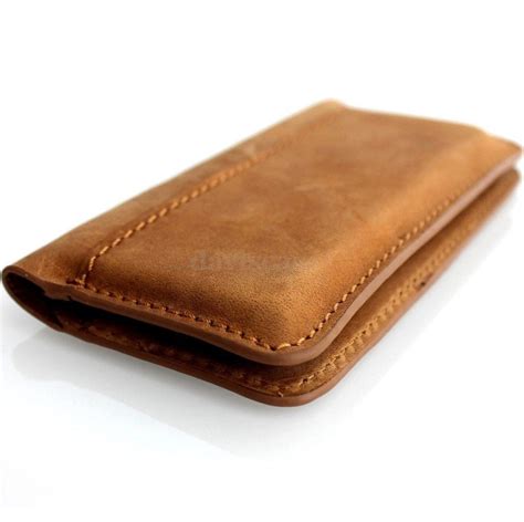 genuine leather case for iphone SE 5 5s 5c c 4 4s book wallet cover s ...