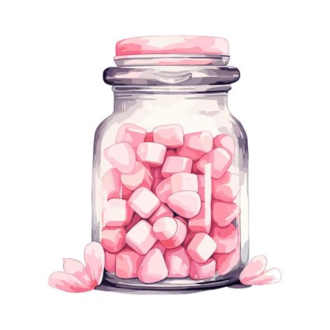 Premium Vector Watercolor Illustration Of A Pink Bottle Of Love