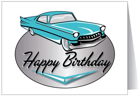 classic car happy birthday free clipart - Clipground