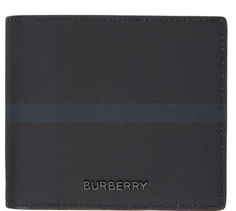 Burberry Gray Stripe Wallet Burberry