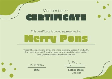 Free Printable Certificates Of Appreciation For Volunteers