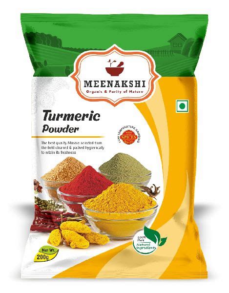 Meenakshi Spices Turmeric Powder Purity 100 Certification