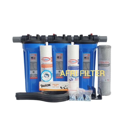 Jual Paket Filter Air Saringan Siap Pakai Eugen Blue Inch Drat