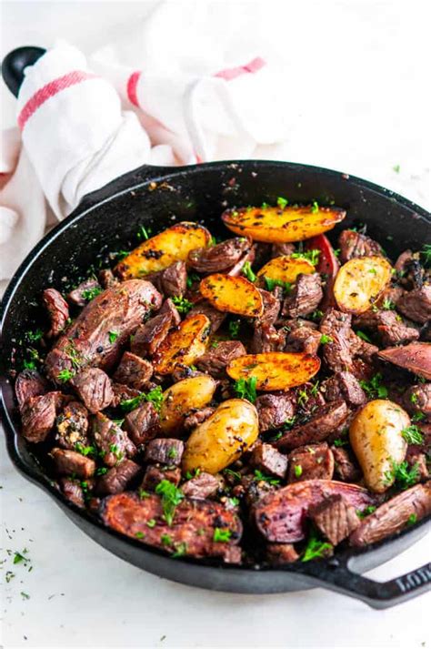 Skillet Garlic Butter Steak and Potatoes - Aberdeen's Kitchen