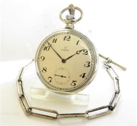 Antiques Atlas 1930s Omega Pocket Watch And Chain