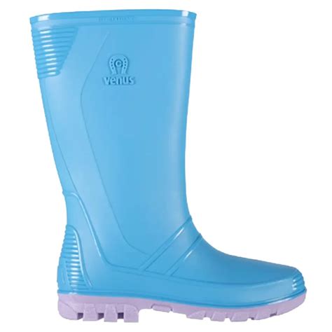 Bota De Lluvia Mujer Andina Celeste Violeta Venus