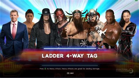 Wwe 2k22 4 Way Ladder Match Youtube