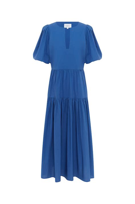 Puffed Sleeve Tiered Maxi Mira Dress By Bird And Knoll