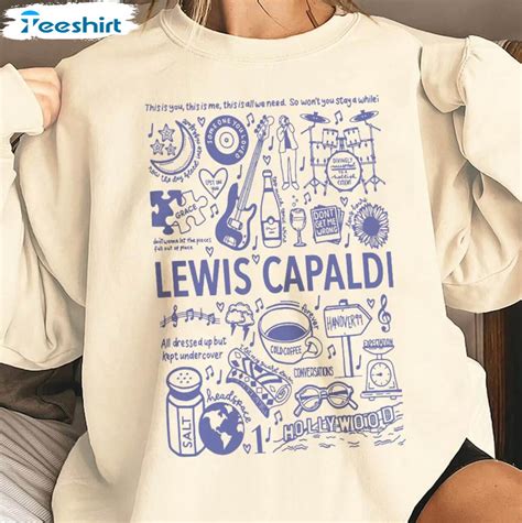 Lewis Capaldi Shirt, Lewis Capaldi Album Lewis Capaldi Band Long Sleeve ...