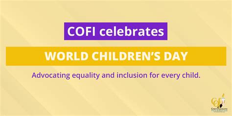 COFI Commemorates World Children’s Day – Chris Oyakhilome Foundation ...