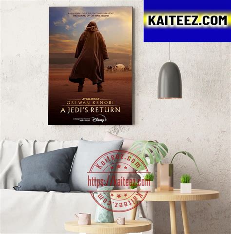 Obi Wan Kenobi A Jedis Return Of Star Wars Disney Plus Artdecor Poster Canvas Kaiteez