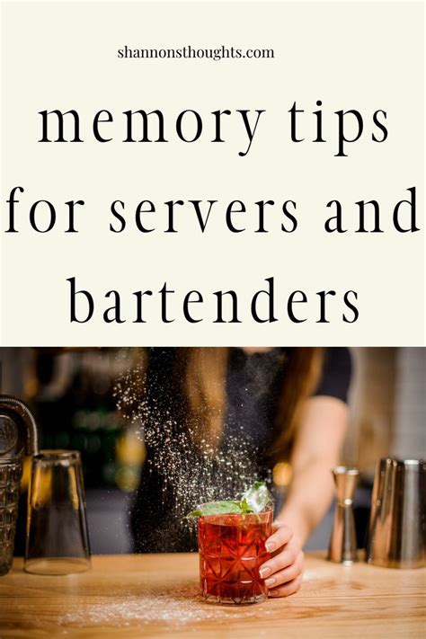 Memory Tips For Waitresses | Waitressing tips, Cocktail waitress, Waitress