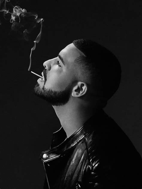 Drake Smoking Poster Black And White Drake Wall Art Cool Posters