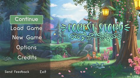 Artstation Forest Story Main Menu Ui